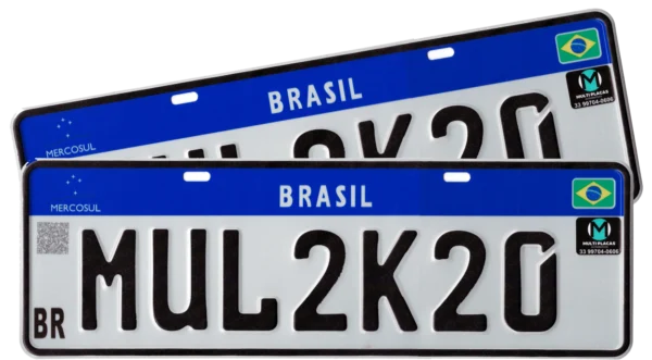 Par de Placas de Carro - Monstruario